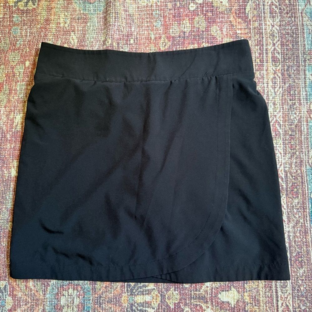 Jockey Medium Black Women's Skirt Skort with shorts tulip hem